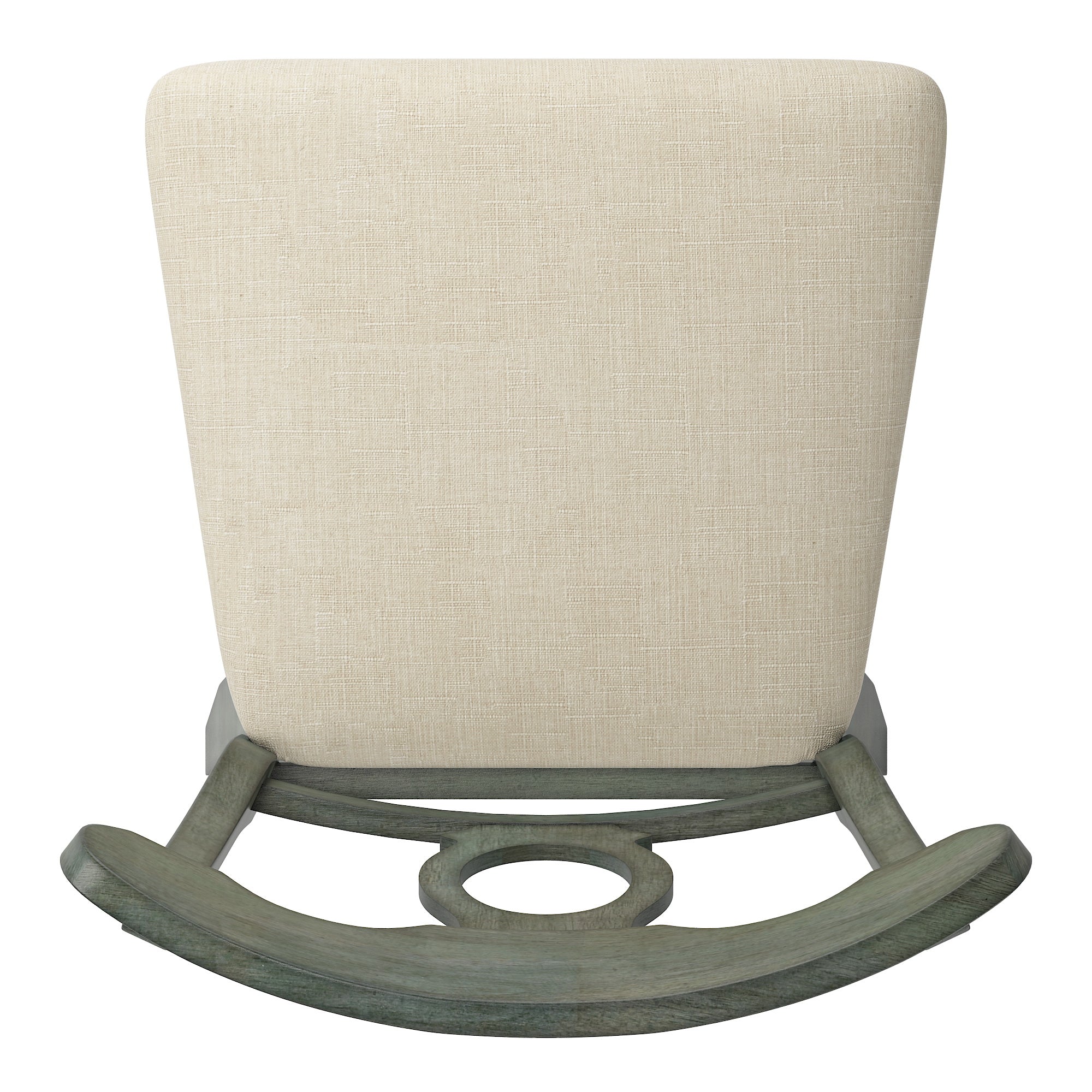 Napoleon Back Wood Swivel Chair - Antique Sage Finish