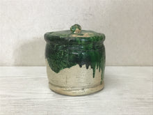 Load image into Gallery viewer, Y1657 MIZUSASHI Raku-ware box water pot jar Japanese Tea Ceremony antique

