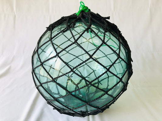 Large 43 Japanese Antique Glass Float Original Net