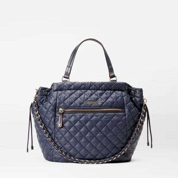 MZ Wallace Crosby Anna Tote in Navy Dawn