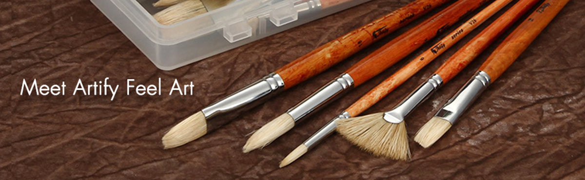 DACO Enchanted Professional Artist Paint Brush Set, Long
