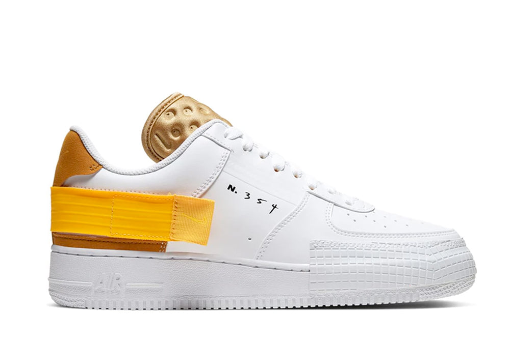 white gold air force 1