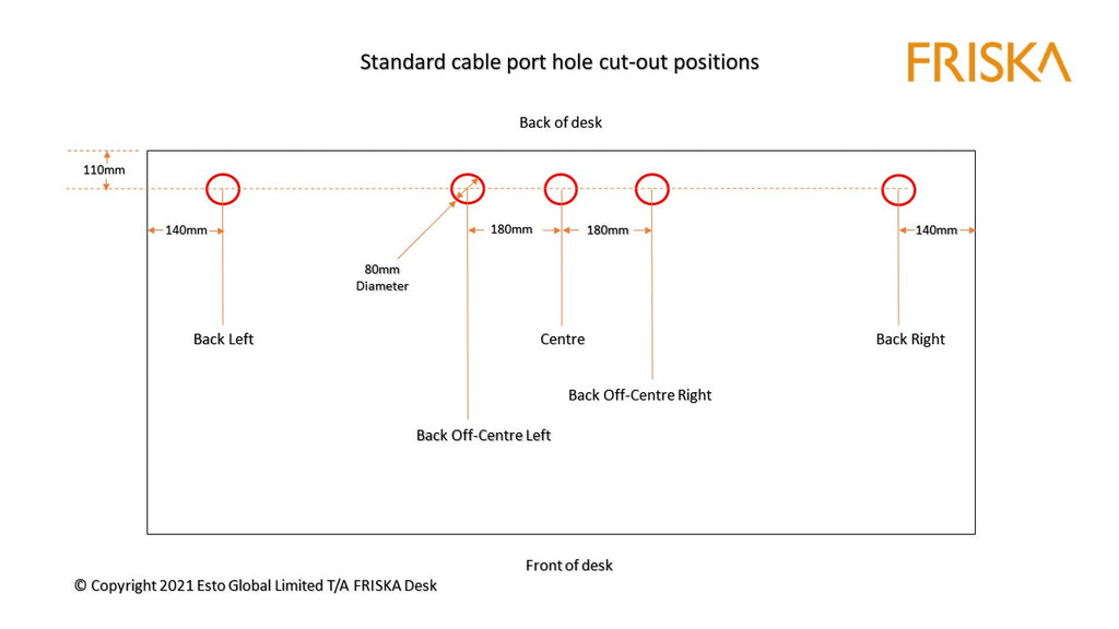 FRISKA cable port position diagram