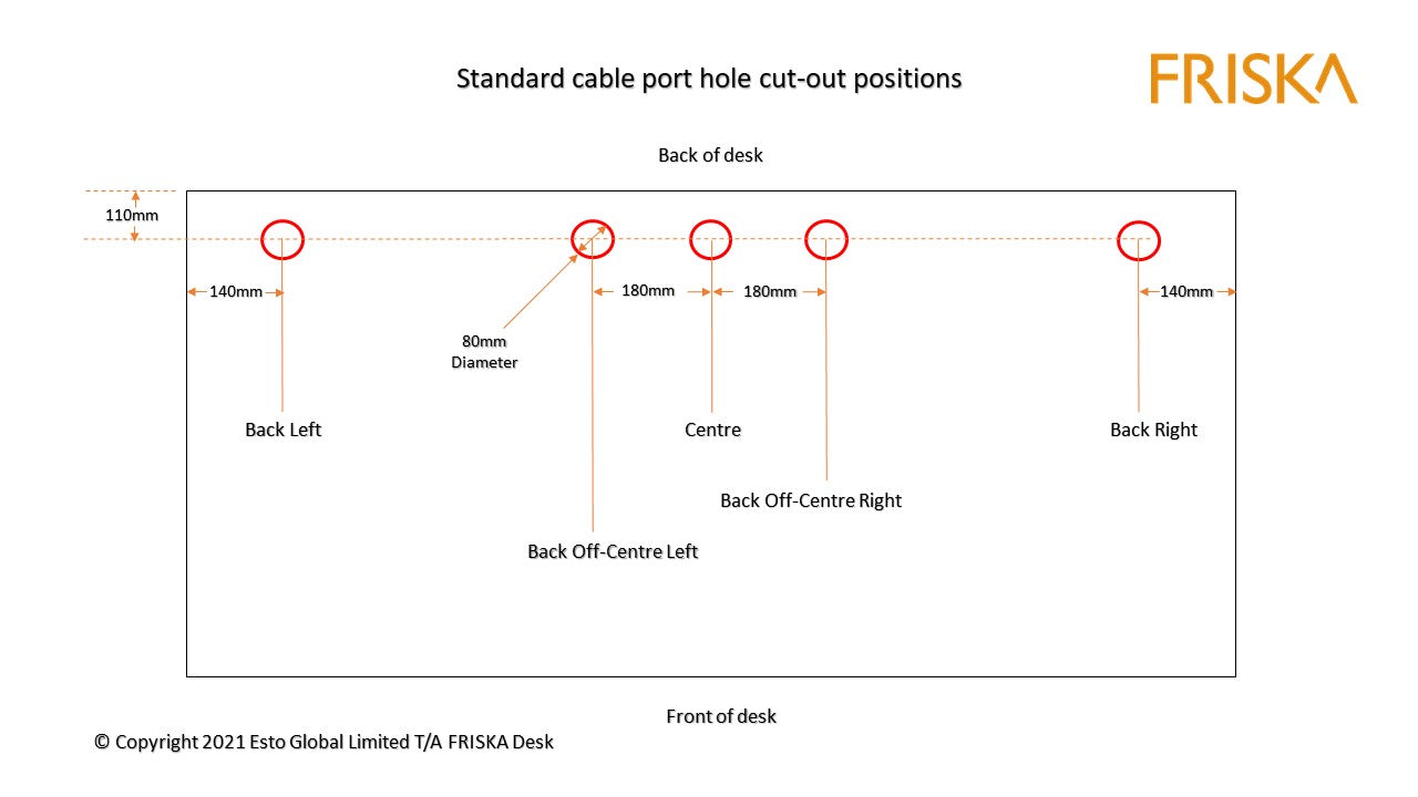 FRISKA Cable Port Position diagram