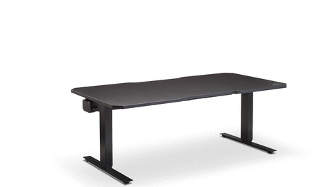 Ninja Professional standing gaming desk height variation gif