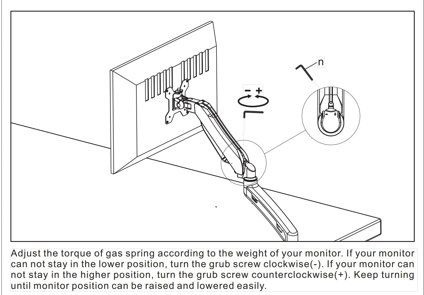 FRISKA Visby monitor arm: How to adjust the torque