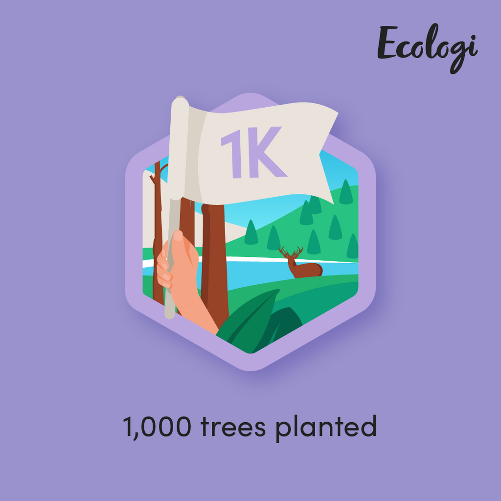 Ecologi 1,000 trees badge