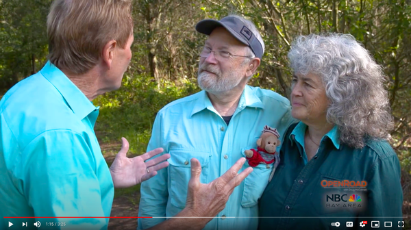 Rob Badger and Nita Winter interviewed about their wildflowers and climate change photography by Doug McConnell for NBC-TV's OpenRoad