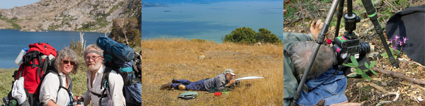 Nita Winter and Rob Badger in the field.