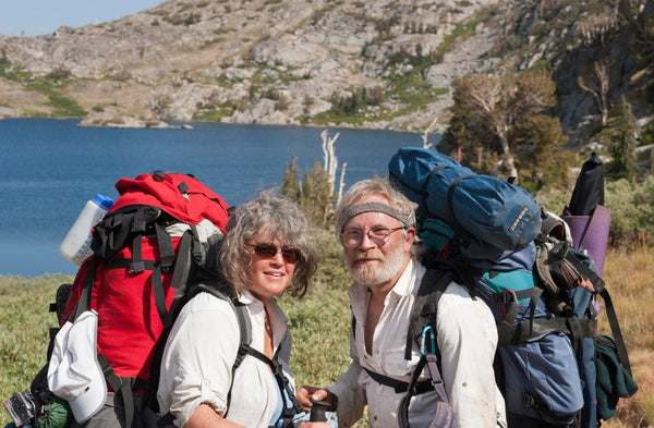 Wildflower photographers Nita Winter and Rob Badger at Carson Pass in 2017. Photo: Courtesy Nita Winter and Rob Badger