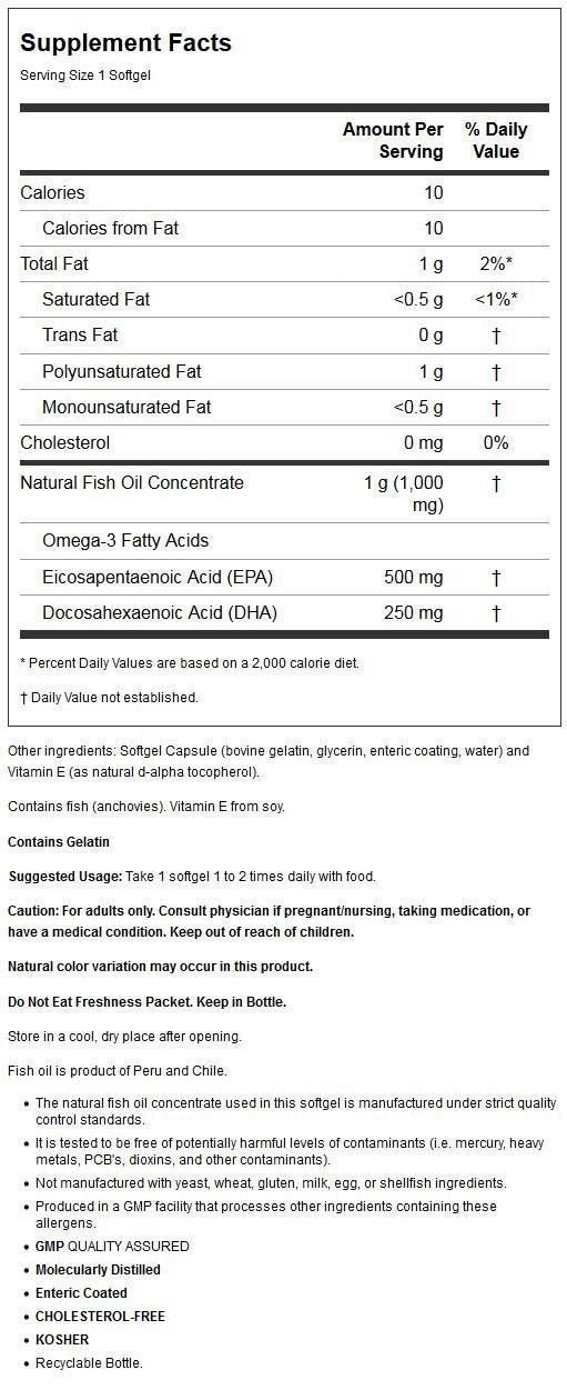 Now Foods Ultra Omega 3 500 Epa 250 Dha 180 Softgels