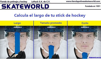 Para calcular el largo de tu stick de hockey