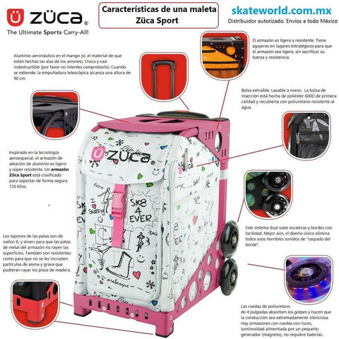 Características de las Maletas Züca Sport de venta en Skate World México