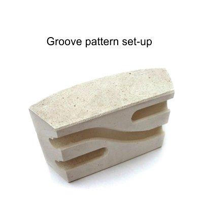 GROOVED 3 K23 FIREBRICK – Euclids Pottery Store