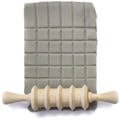 LOONIE RIBBED WOOD ROLLER FOR CLAY – Euclids Pottery Store