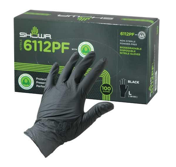 Biodegradable Nitrile Gloves - Black - Coalition Tattoo Supply product image