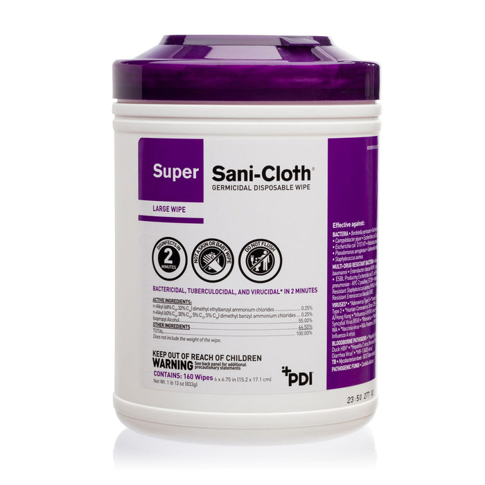 Super Sani-Cloth Wipes - Purple Top — Coalition Tattoo Supply