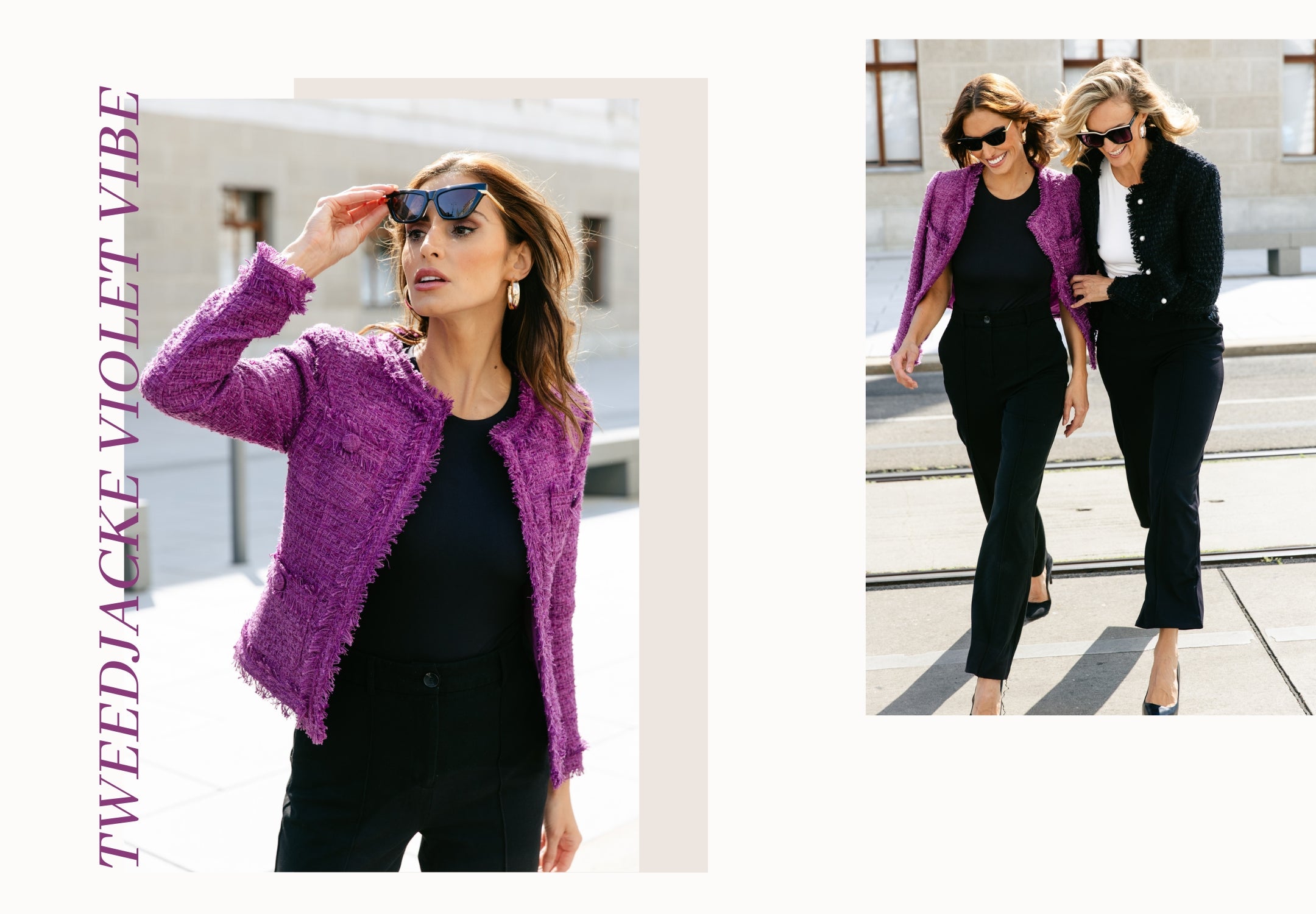 Tweedheart  Tweed-Jacke Violet Vibe