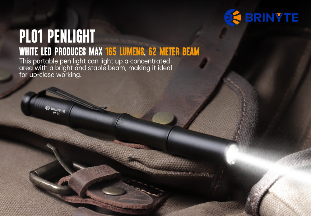 Penlight Flashlight Illumination Portable Lighting EDC (Everyday Carry) Pocket Light LED Light Tactical Gear Outdoor Gear Emergency Light Compact Light Utility Light Work Light Inspection Light Medical Light