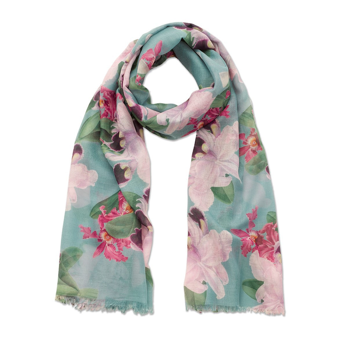 Orchid Print Scarf - The Kew Online Shop