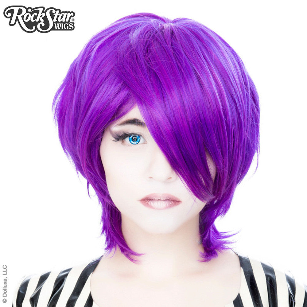 Cosplay Wigs USA™ Boy Cut Long - Linden Purple Grape 