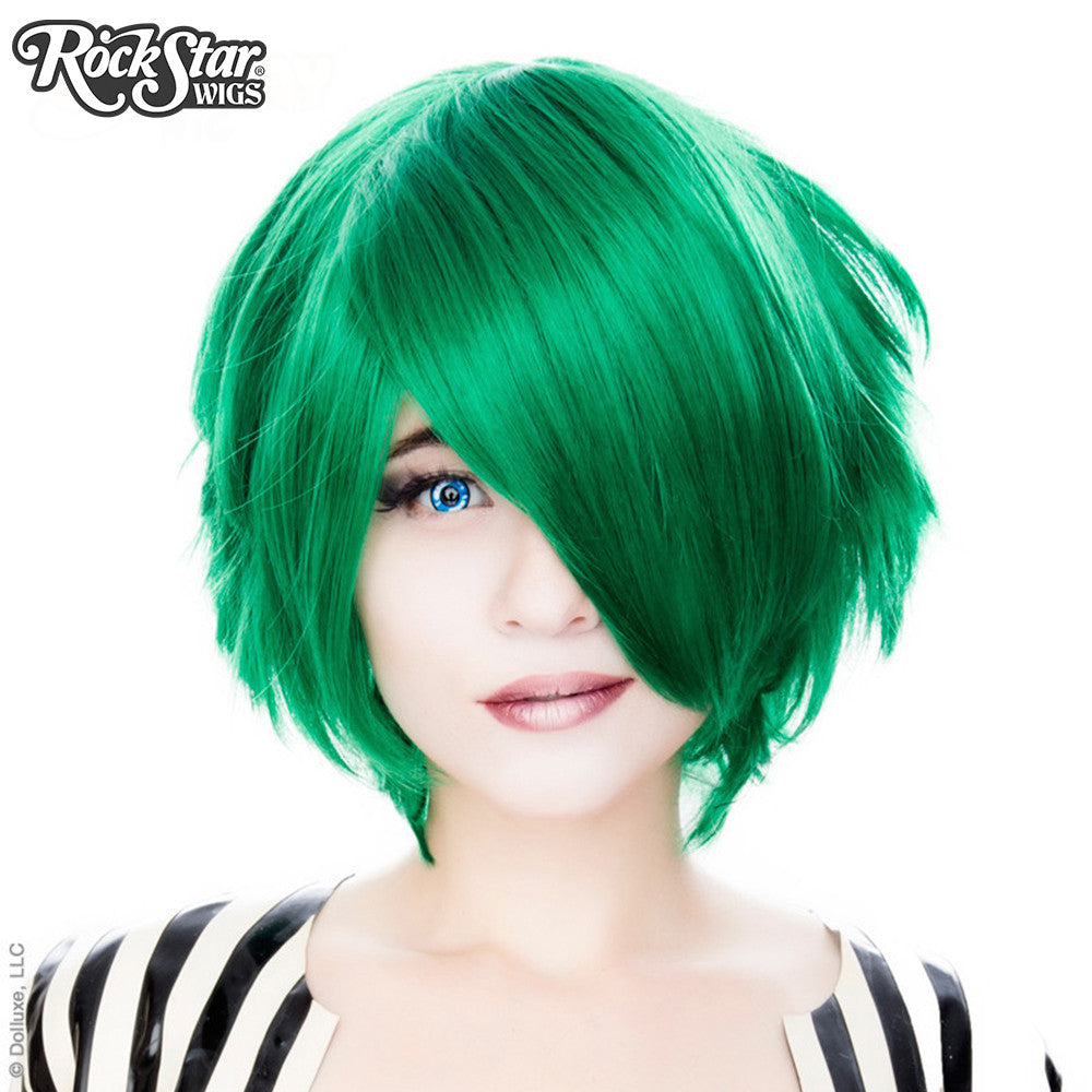 Cosplay Wigs USA™ Boy Cut Short - Emerald Jade Green 