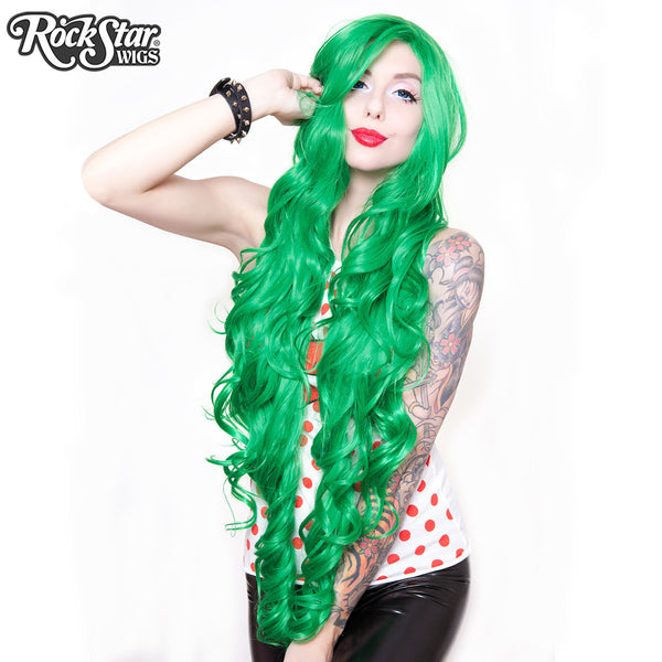 Cosplay Wigs USA™ Curly 90cm/36" - Emerald Green -00324 