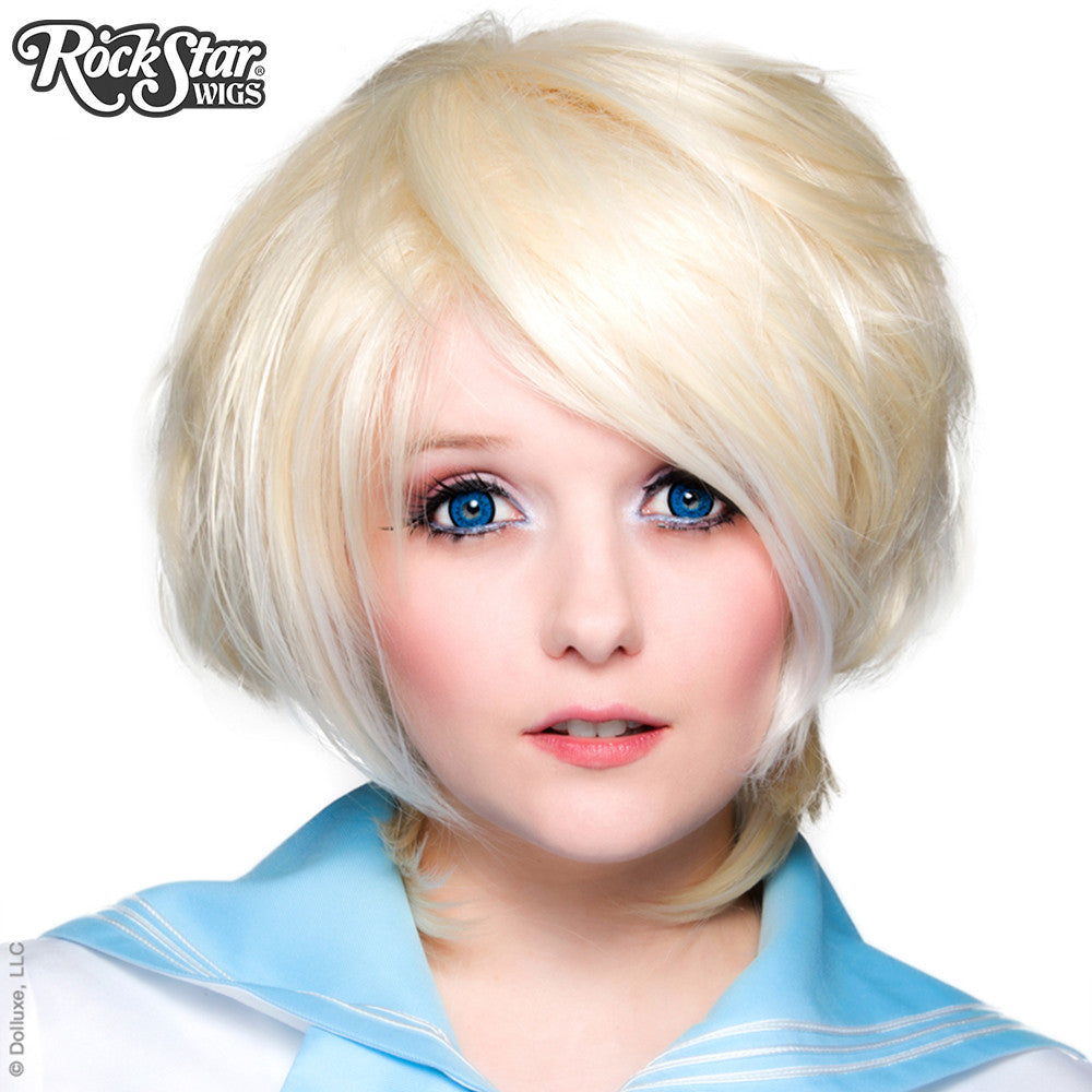 Cosplay Wigs Usa Boy Cut Long Platinum Blonde 00281 Dolluxe