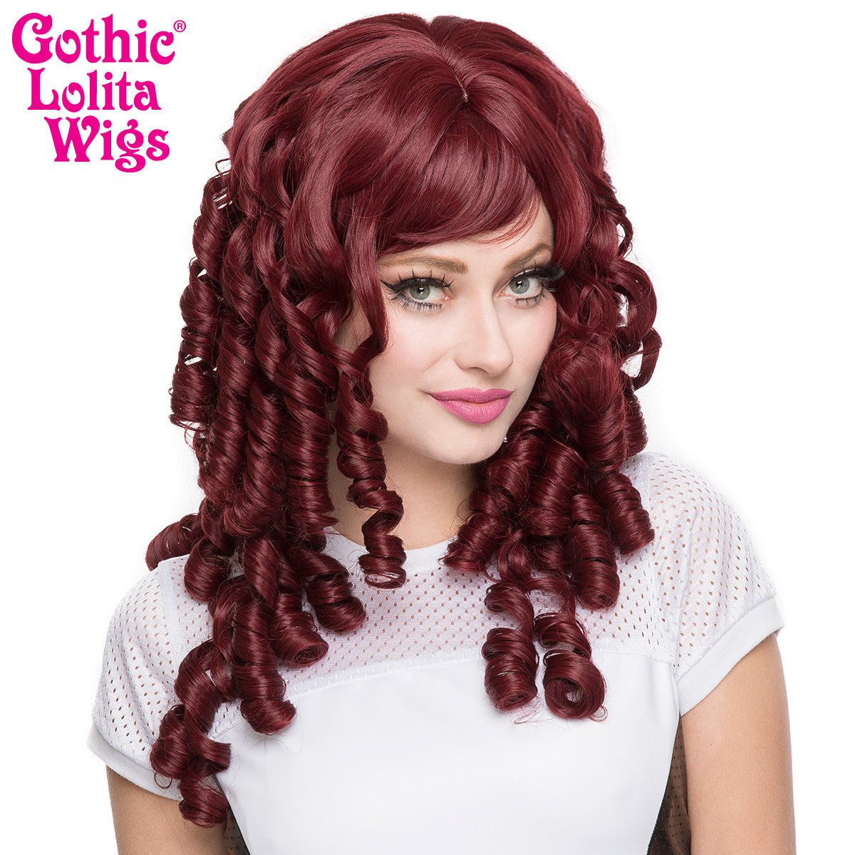  Gothic Lolita Wigs Ringlet Redux Collection Burgundy 