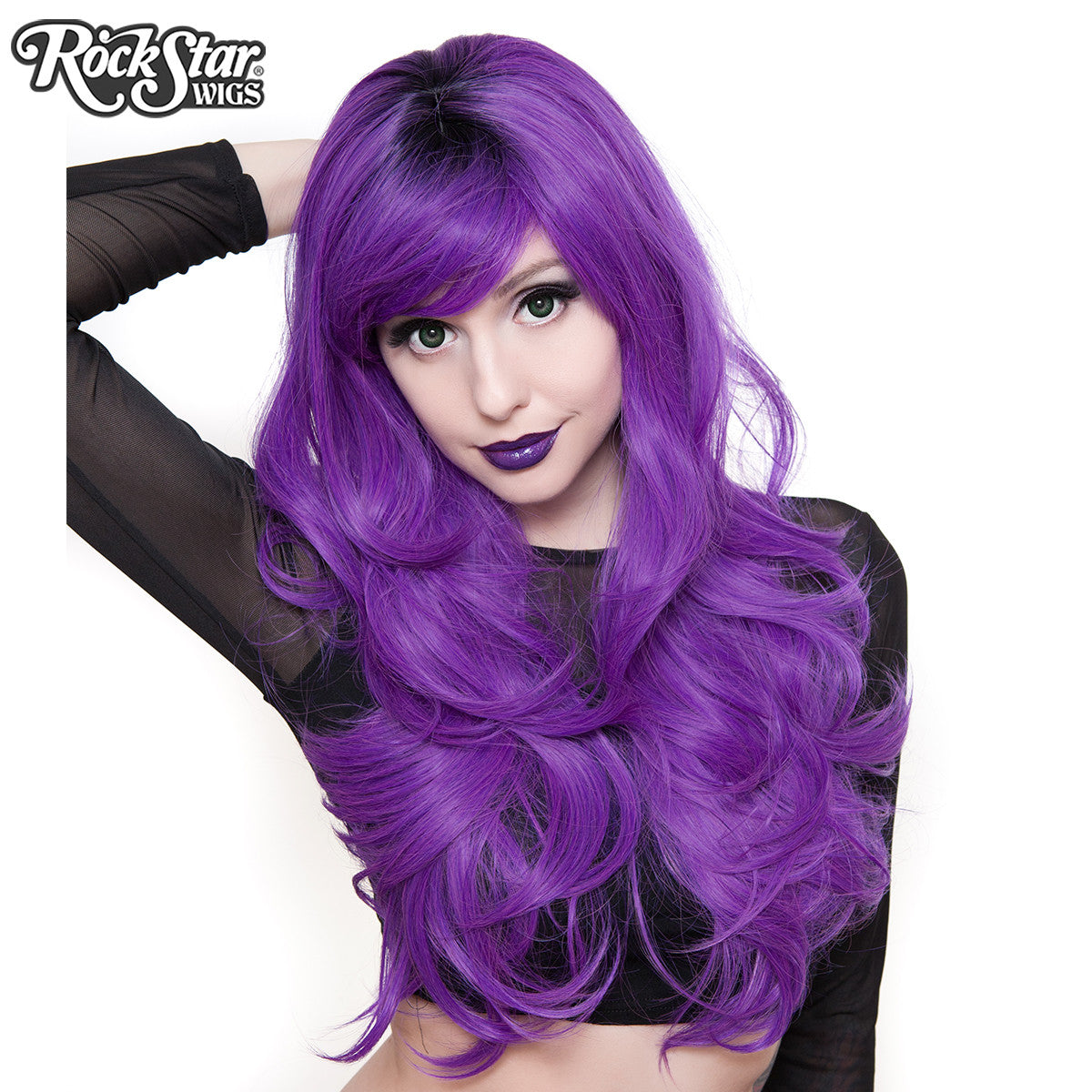 girls purple wig