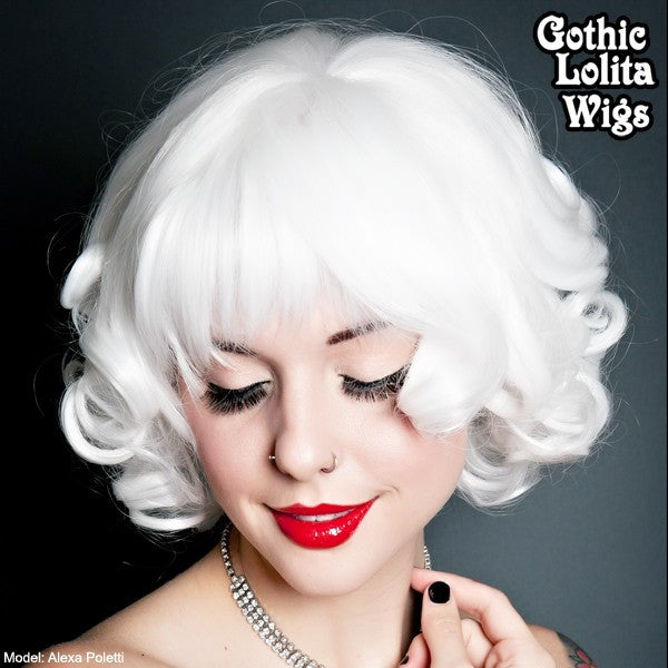 Gothic Lolita Wigs® Curly Bob™ White – Dolluxe®