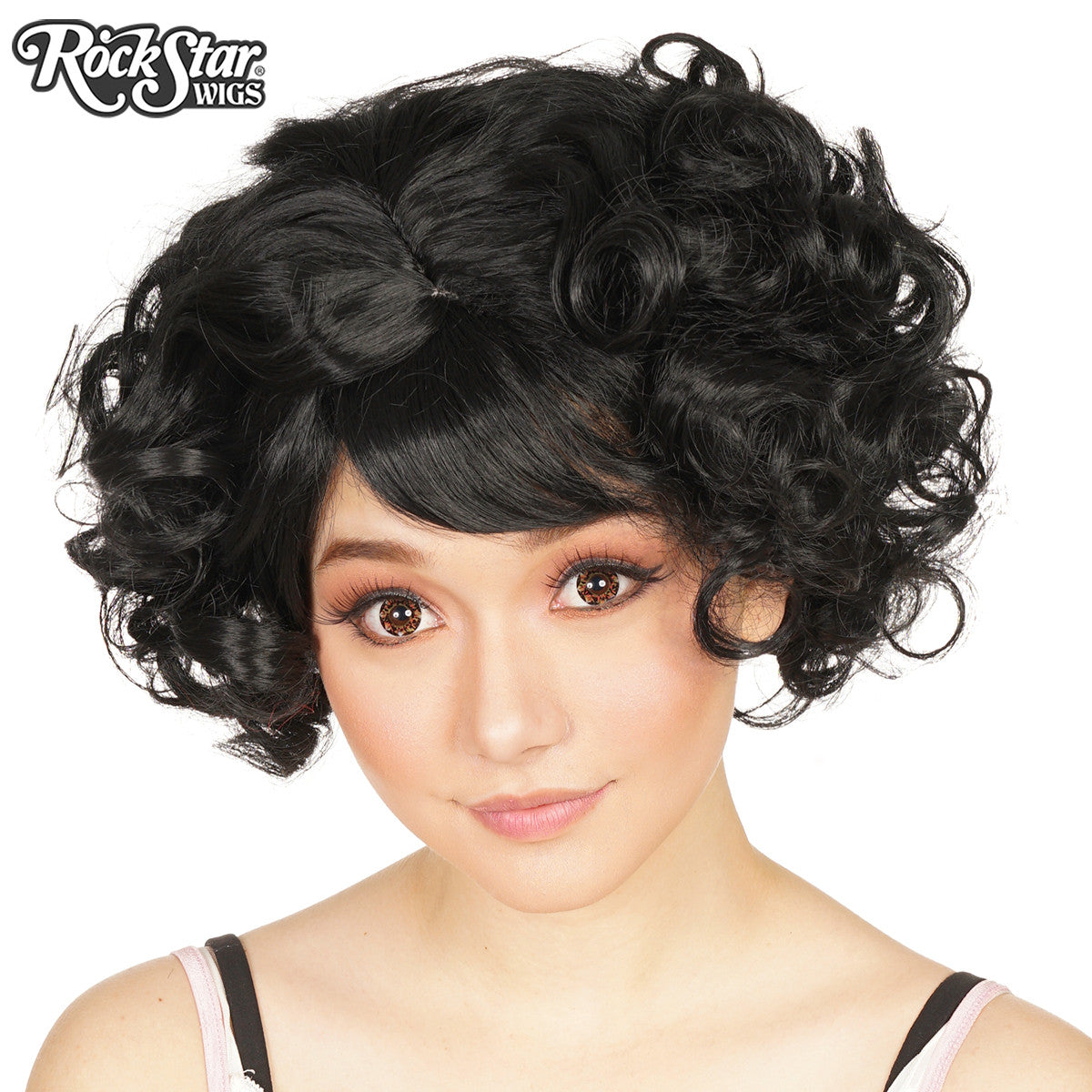 black curly bob wig