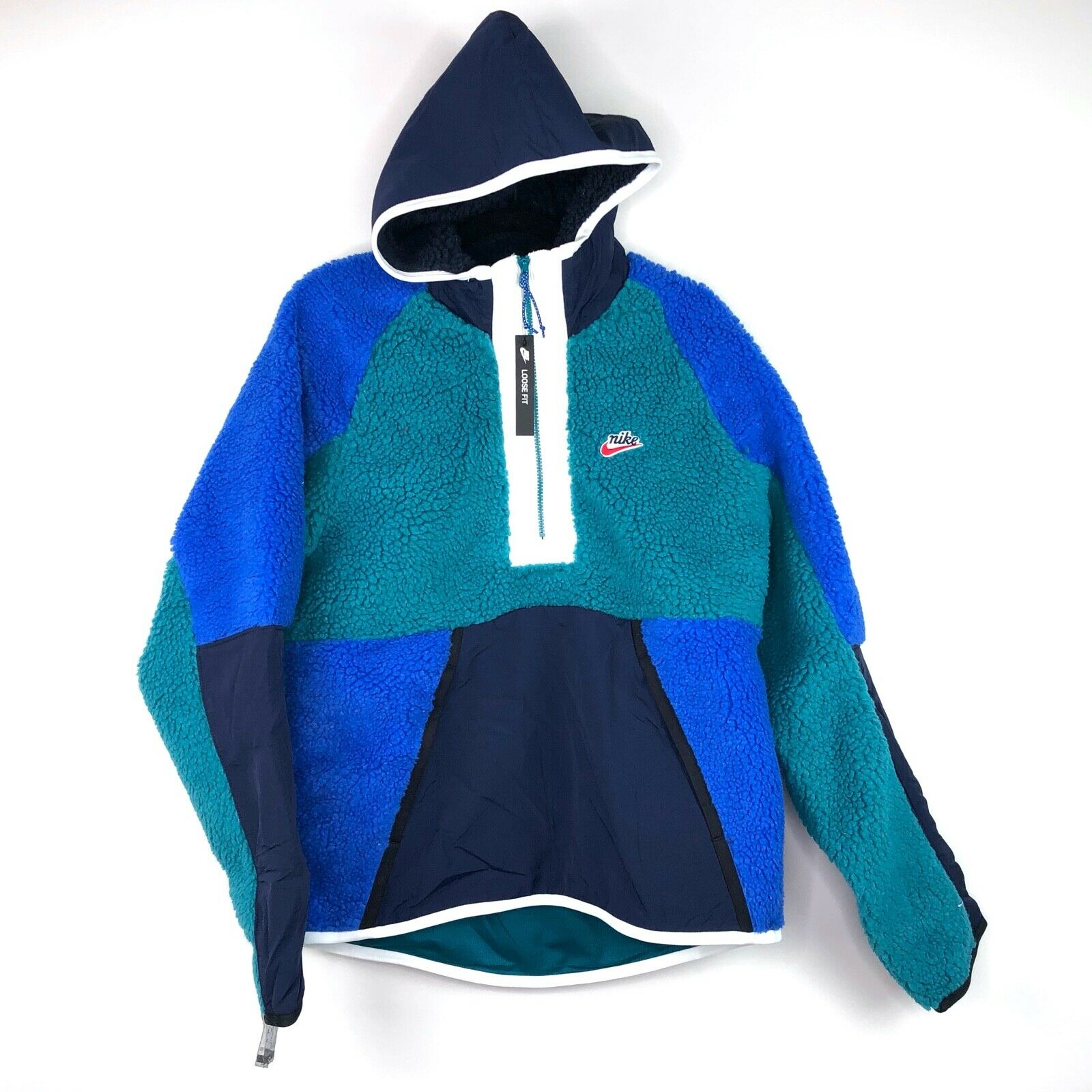 nike sherpa hoodie blue
