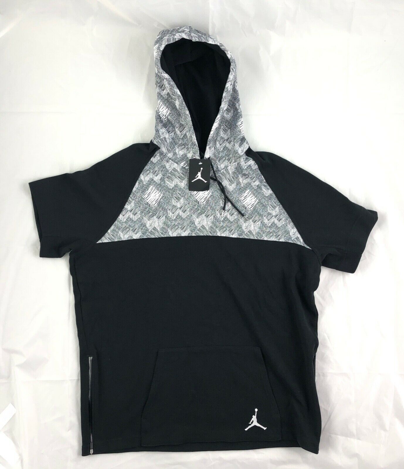 jordan short sleeve pullover hoodie