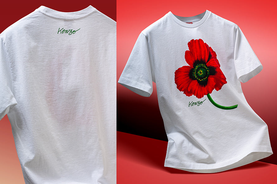 Kenzo White Kenzo Poppy T-Shirt