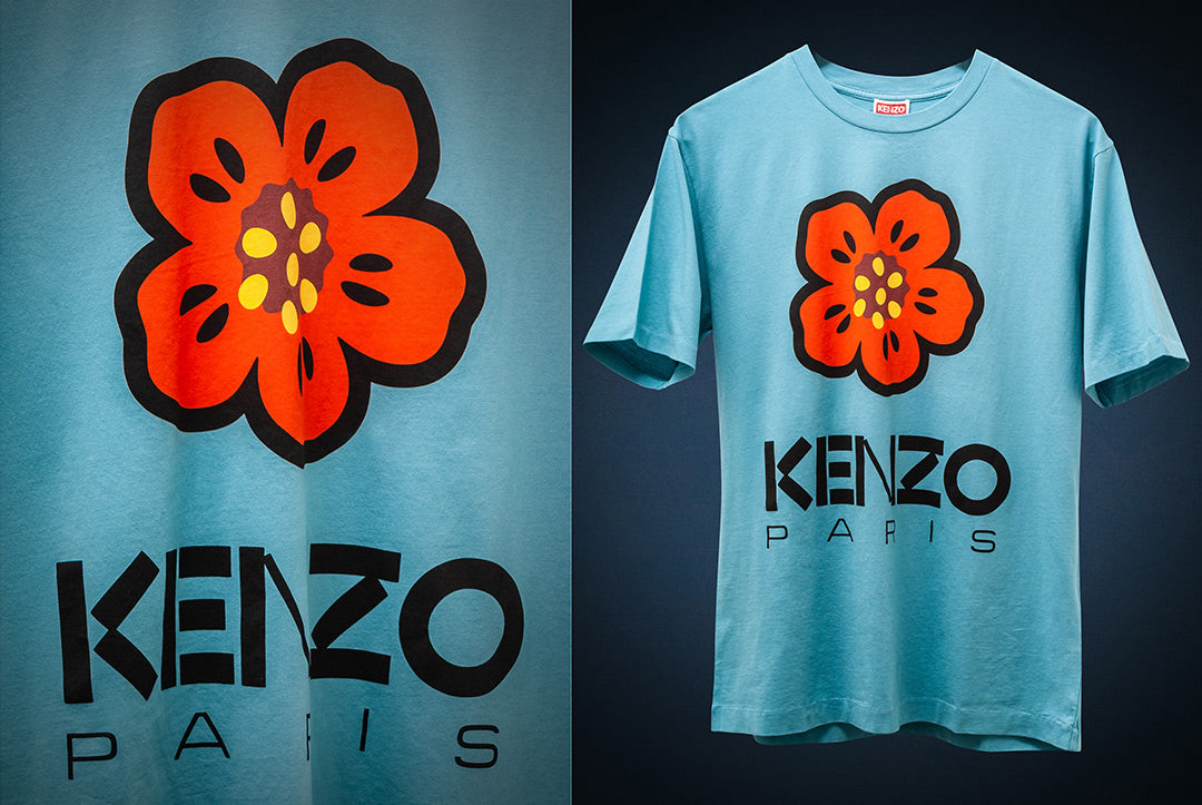 Kenzo Blue 'Boke Flower' T-Shirt