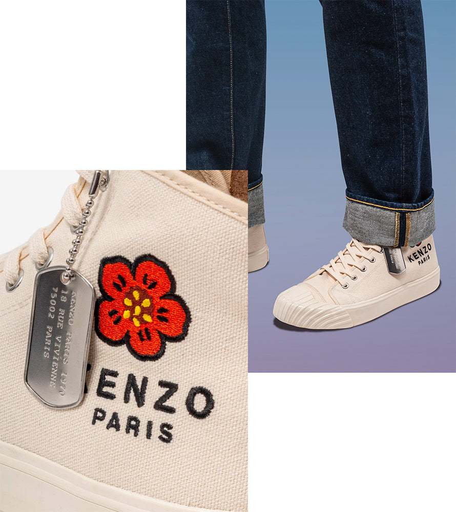 Kenzo Cream Kenzoschool High Top Trainers