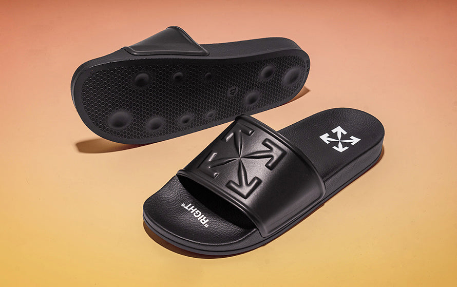 Off-White c/o Virgil Abloh Black Arrow Pool Slide Sandals