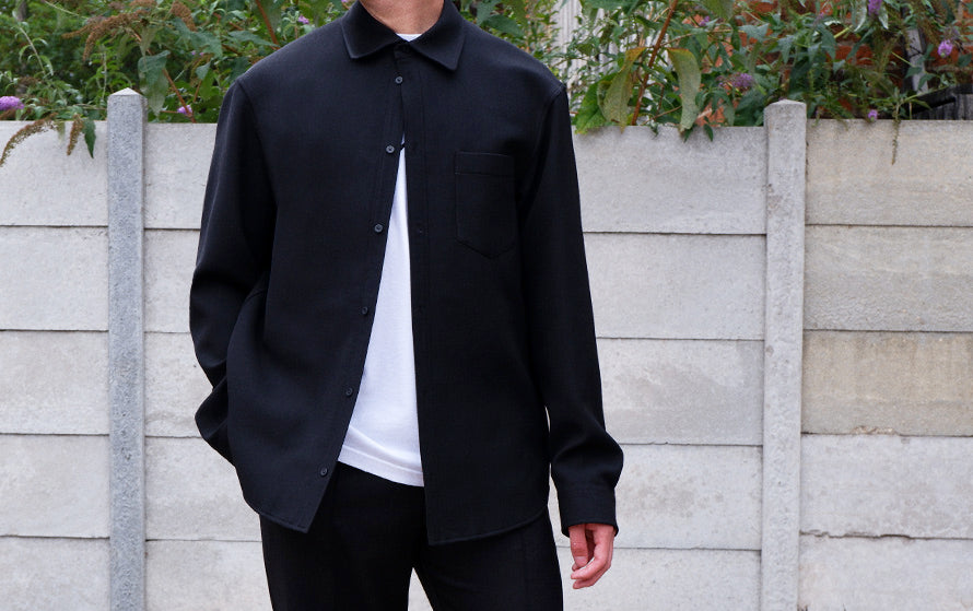 Balenciaga Black Shirt Jacket