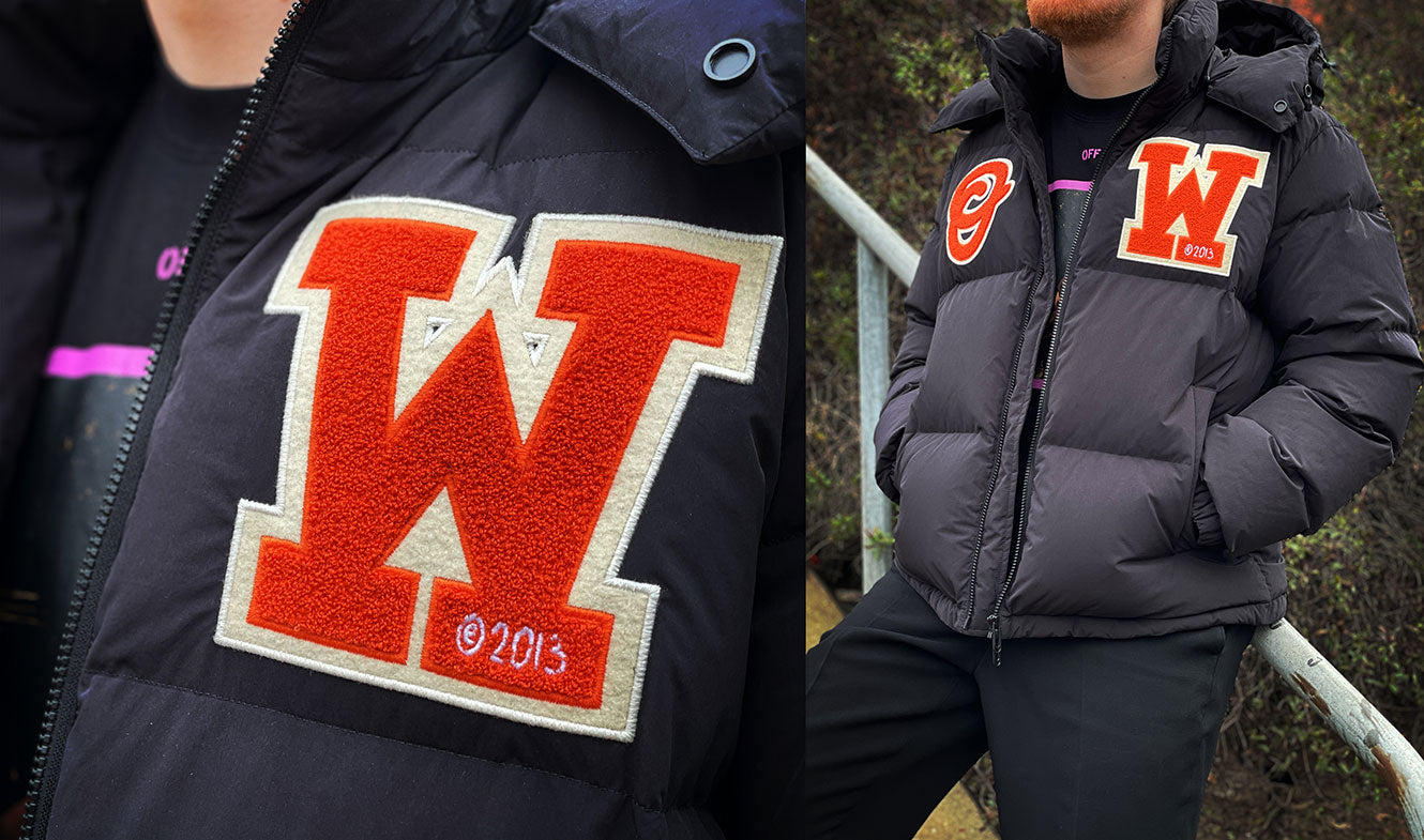 Off-White c/o Virgil Abloh Black OW Patch Puffer Jacket