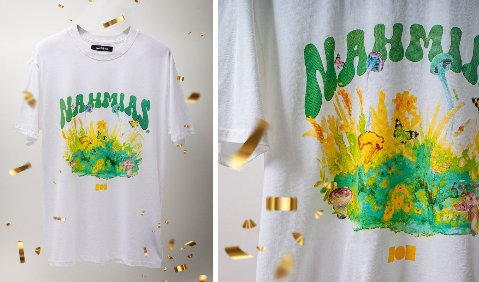 Nahmias White Nahmias Floral T-Shirt