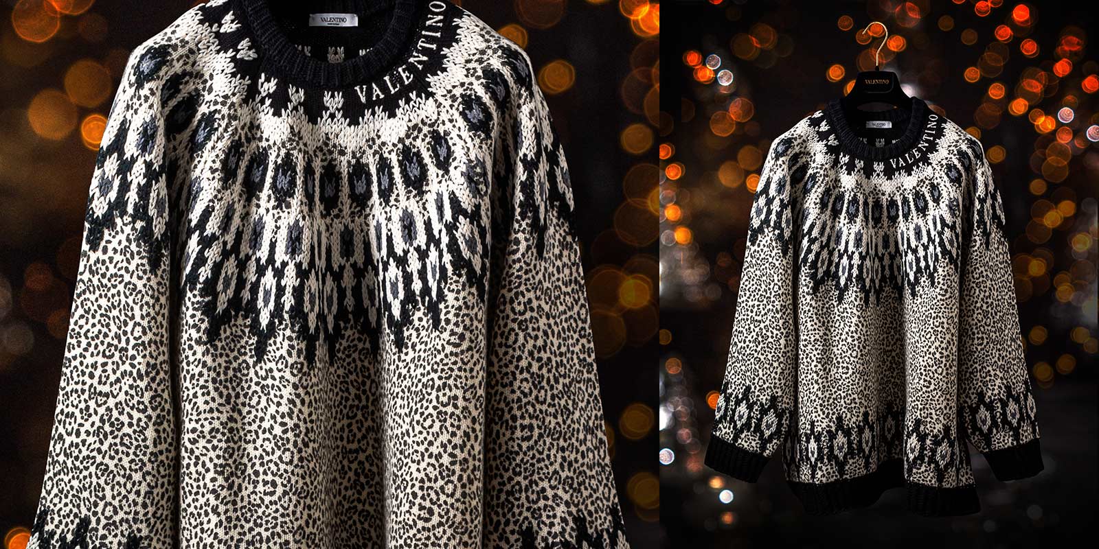 Winter Warmers Editor’s pick - Valentino Animalier Graphic Wool Sweater