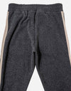 Palm Angels Grey Wool-Blend Track Pants with Stripes