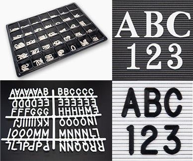 Variety of Letter Set Sizes and Styles