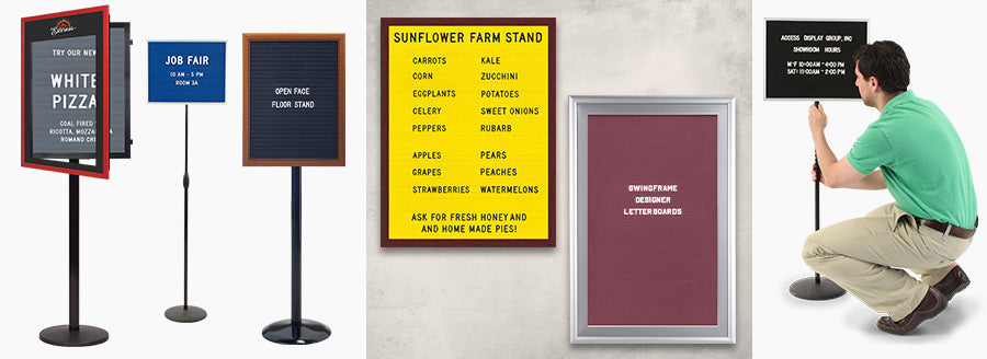 Wall Mount and Free Standing Letter Boards