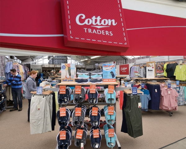 Cotton Traders clothing, pick up summer clothing on your family day out