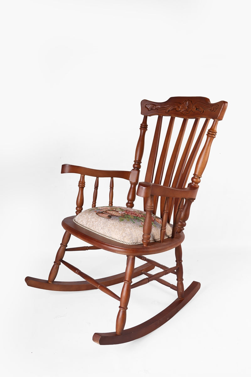 engraved rocking chair