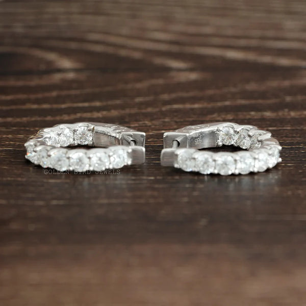 Moissanite Earrings Hoop