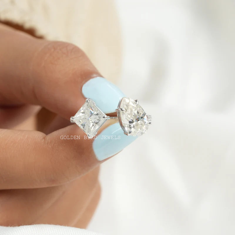 Pear and princess cut ring for her