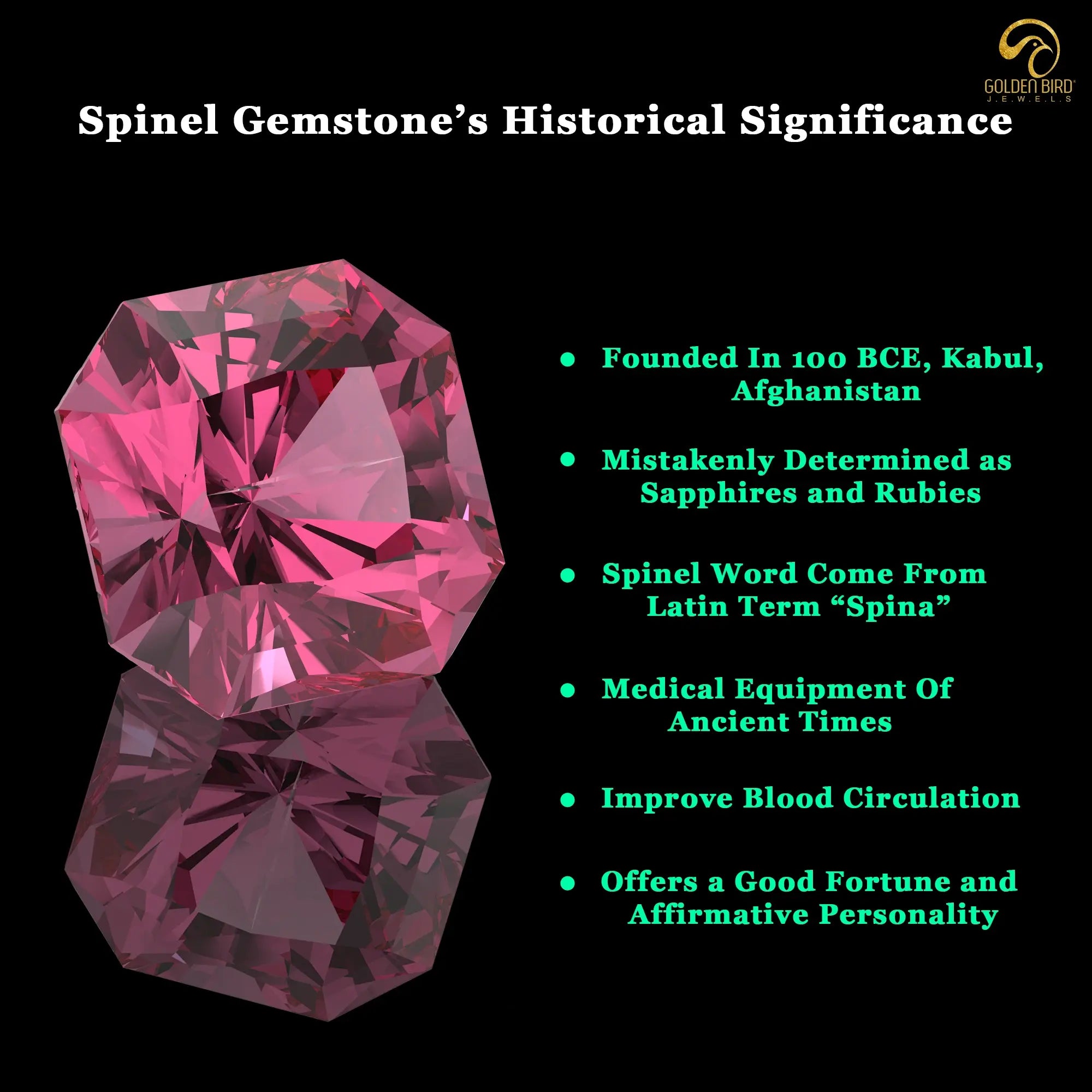 Spinel gem historical significance